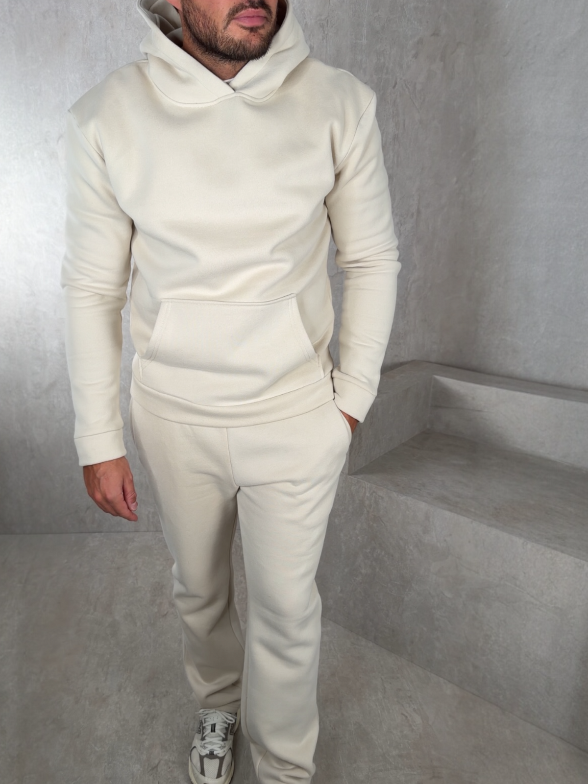 Men's Relaxed Fit Hoodie & Joggers Tracksuit – Straight Leg, 5 Colours