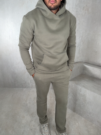 Men's Relaxed Fit Hoodie & Joggers Tracksuit – Straight Leg, 5 Colours