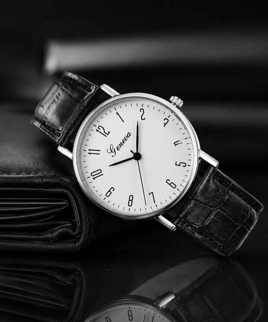 Leather watch