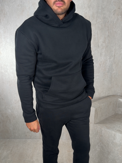 Men's Relaxed Fit Hoodie & Joggers Tracksuit – Straight Leg, 5 Colours