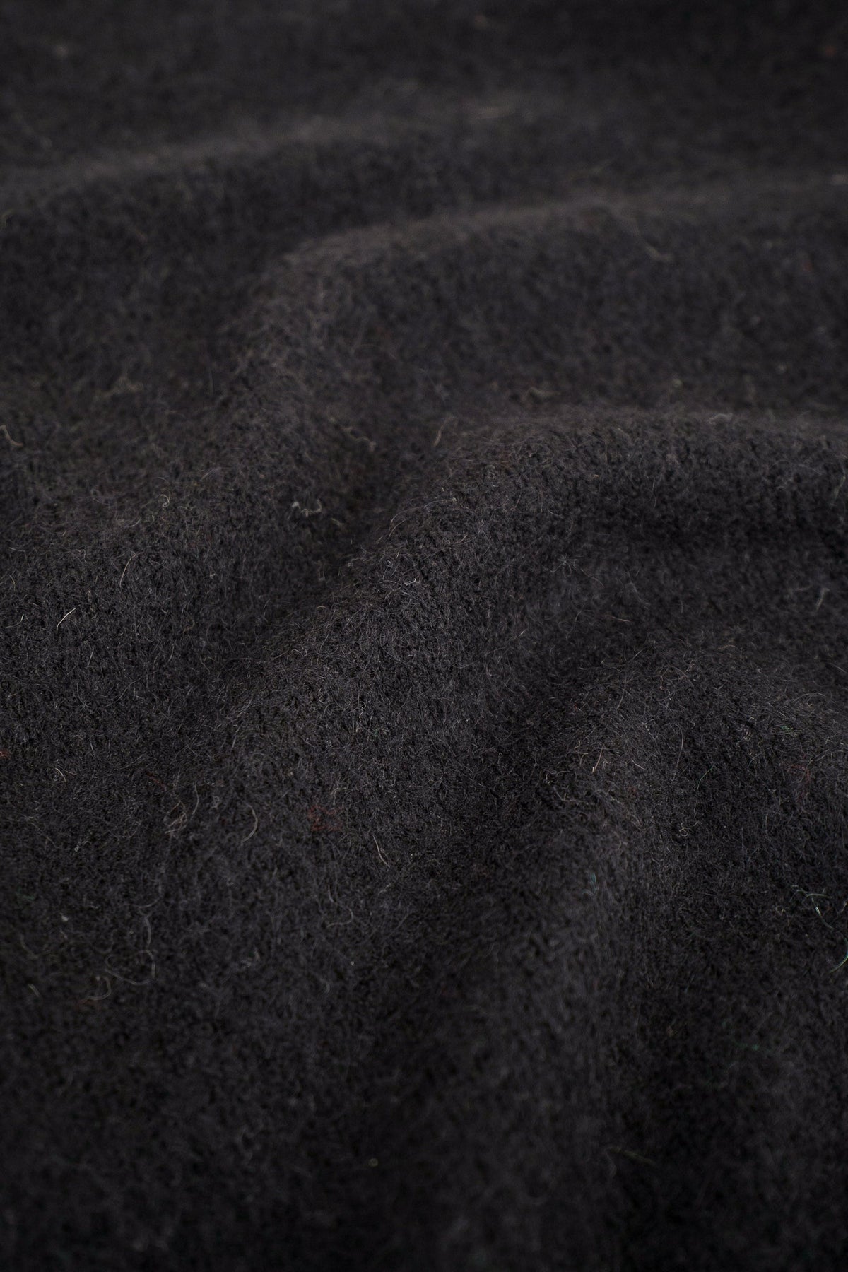 Men's Black Oversized Crew Neck Jumper – Brushed Knit Sweater