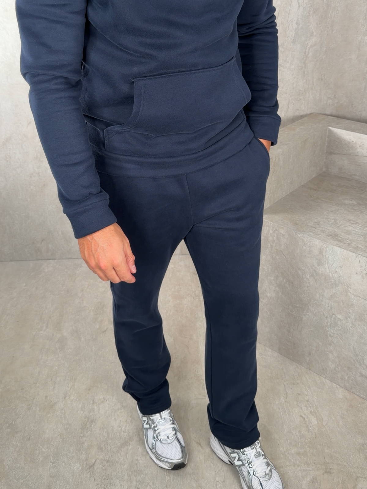Men's Relaxed Fit Hoodie & Joggers Tracksuit – Straight Leg, 5 Colours
