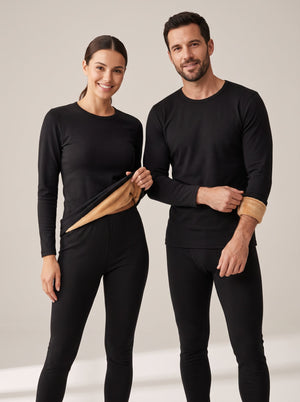 Fleece-Lined Thermal Set – Top & Leggings for Men & Women