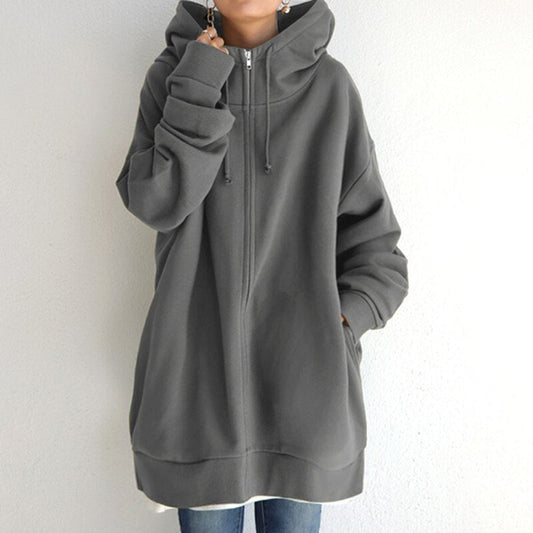 Women's Oversized Hooded Sweatshirt – Warm Winter Hoodie, 5 Colours