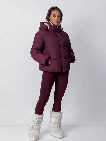 Women's Faux Fur Lined Puffer Jacket – Short, Detachable Hood, 8 Colours