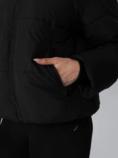 Women's Faux Fur Lined Puffer Jacket – Short, Detachable Hood, 8 Colours