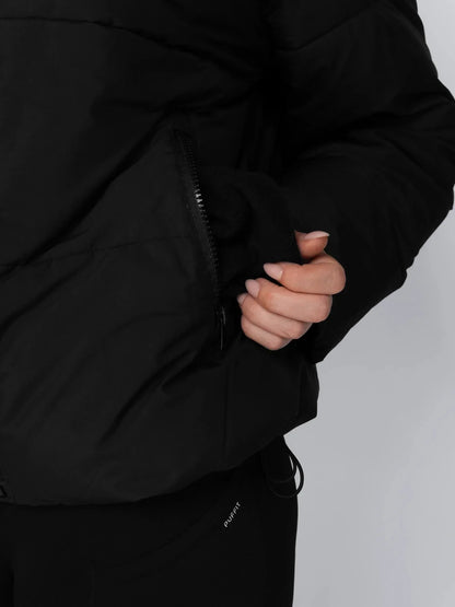 Women's Faux Fur Lined Puffer Jacket – Short, Detachable Hood, 8 Colours